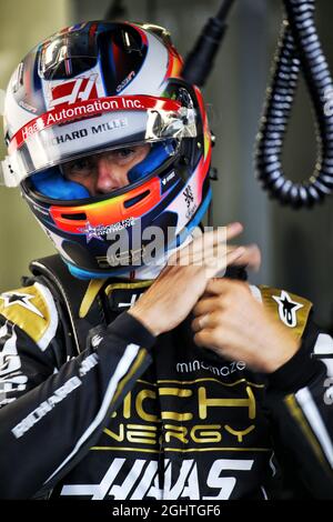 Romain Grosjean (FRA) Haas F1 Team.  06.09.2019. Formula 1 World Championship, Rd 14, Italian Grand Prix, Monza, Italy, Practice Day.  Photo credit should read: XPB/Press Association Images. Stock Photo