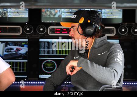 Fernando Alonso (ESP) McLaren Test Driver.  06.09.2019. Formula 1 World Championship, Rd 14, Italian Grand Prix, Monza, Italy, Practice Day.  Photo credit should read: XPB/Press Association Images. Stock Photo