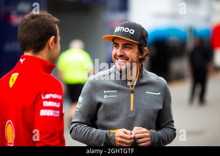 Fernando Alonso (ESP) McLaren Test Driver.  06.09.2019. Formula 1 World Championship, Rd 14, Italian Grand Prix, Monza, Italy, Practice Day.  Photo credit should read: XPB/Press Association Images. Stock Photo