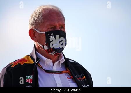 Dr Helmut Marko (AUT) Red Bull Motorsport Consultant.  23.10.2020. Formula 1 World Championship, Rd 12, Portuguese Grand Prix, Portimao, Portugal, Practice Day.  Photo credit should read: XPB/Press Association Images. Stock Photo