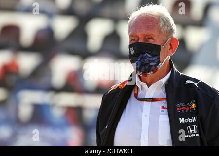 Dr Helmut Marko (AUT) Red Bull Motorsport Consultant.  23.10.2020. Formula 1 World Championship, Rd 12, Portuguese Grand Prix, Portimao, Portugal, Practice Day.  Photo credit should read: XPB/Press Association Images. Stock Photo