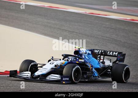 Nicholas Latifi (CDN) Williams Racing FW43B.  13.03.2021. Formula 1 Testing, Sakhir, Bahrain, Day Two.  Photo credit should read: XPB/Press Association Images. Stock Photo