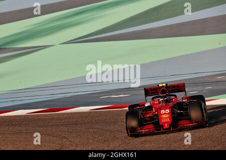 Carlos Sainz Jr (ESP) Ferrari SF-21.  14.03.2021. Formula 1 Testing, Sakhir, Bahrain, Day Three.  Photo credit should read: XPB/Press Association Images. Stock Photo