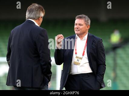 Serbia's manager Dragan Stojkovic before the 2022 FIFA World Cup Qualifying match at Aviva Stadium, Dublin. Picture date: Tuesday September 7, 2021. Stock Photo