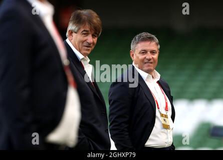 Serbia's manager Dragan Stojkovic before the 2022 FIFA World Cup Qualifying match at Aviva Stadium, Dublin. Picture date: Tuesday September 7, 2021. Stock Photo