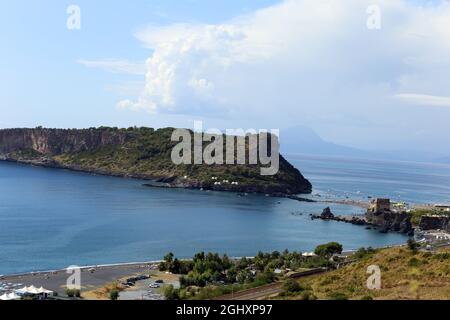 The island of Dino in Praia a Mare, Italy. Saturday 4th September 2021 Stock Photo