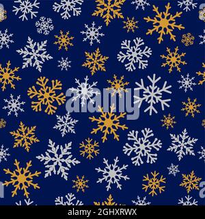 Winter seamless background creative concept. Season's greetings. Merry Christmas and A Happy New year decoration. Decorative elements. Isolated abstra Stock Vector