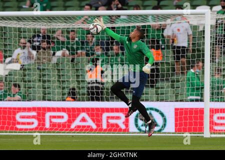 Republic of Ireland goalkeeper Gavin Bazunu after the 2022 FIFA World Cup  Qualifying match at the Aviva Stadium, Dublin. Picture date: Saturday  September 4, 2021 Stock Photo - Alamy