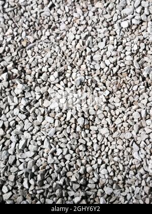 Grey gravel path ideal as a background Stock Photo