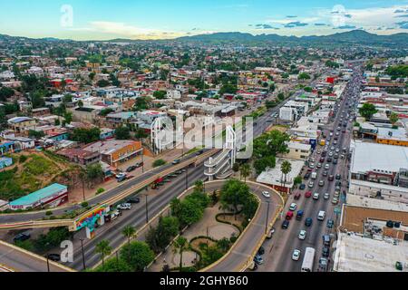 Neighborhoods in Nogales, Sonora, Mexico. Heroica Nogales border city ...