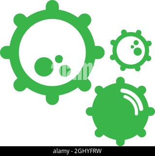 Bacterial Probiotic icon vector flat design template Stock Vector