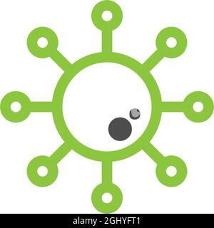 Bacterial Probiotic icon vector flat design template Stock Vector