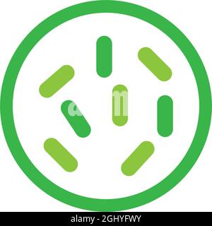 Bacterial Probiotic icon vector flat design template Stock Vector