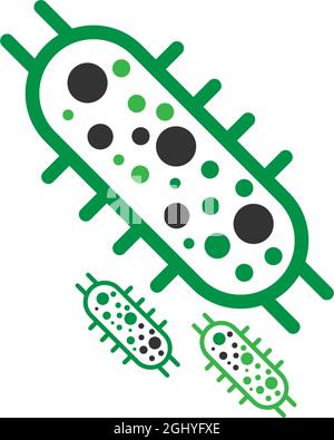 Bacterial Probiotic icon vector flat design template Stock Vector