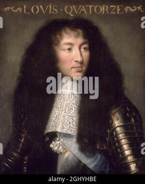 A portrait of King Louis XIV, the Sun King Stock Photo