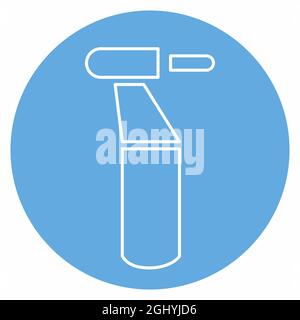 Icon Vector of Drill - Blue Eyes Style - Simple illustration, Editable stroke, Design template vector, Good for prints, posters, advertisements, annou Stock Vector