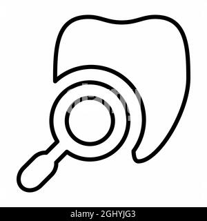 Icon Vector of Dentist - Line Style - Simple illustration, Editable stroke, Design template vector, Good for prints, posters, advertisements, announce Stock Vector