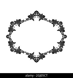 Balinese carving motif frame for invitations, certificates etc Stock Vector