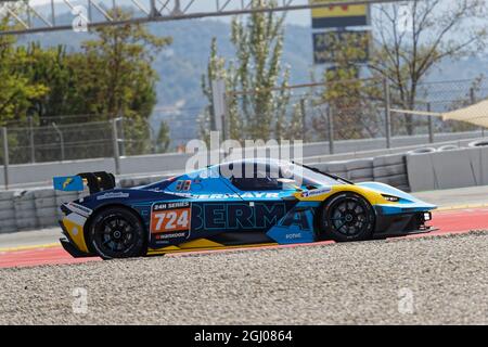 BARCELONA, SPAIN, September 4, 2021 : KTM X-Bow on track during 24h Series, a long distance international racing championship for GT and Touring cars. Stock Photo