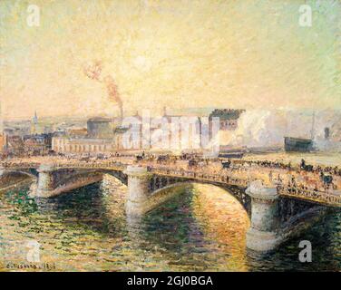 Le Pont Boieldieu a Rouen, Soleil Couchant, 1895 by Camille