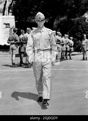 Gianni Rivera, Italian football player from Milan is recruited into the Italian army. Rome, Italy 8th August 1964 Stock Photo