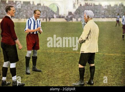Germany did not participate in the first Olympic football tournament in Antwerp 1920. Photo shows Belgium draws and the final game result was 2:0 for Belgium by Czechoslovakia in a later Olympics. ©TopFoto *** Local Caption *** Stock Photo