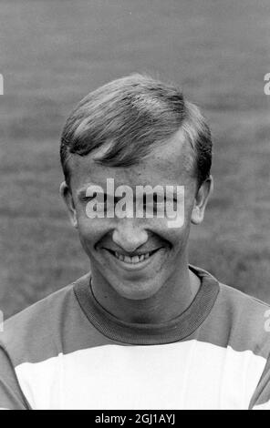 JOHN COLLINS - PORTRAIT OF FOOTBALLER OF QUEENS PARK RANGERS FC FOOTBALL CLUB IN LONDON ; 21 JULY 1964 Stock Photo