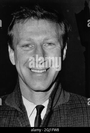 Smiling as he leaves the Football Association's London headquarters today is England and Leeds centre half Jackie Charlton . 18th April 1966 Stock Photo