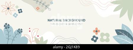 Abstract minimal background with beautiful pattern and pastel color. Able to use for social media post, feed, banners, web header, or internet ads. Stock Vector