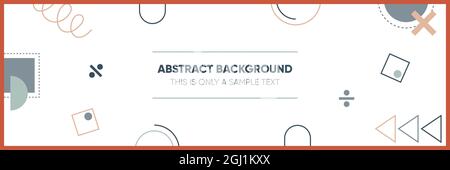 Abstract minimal background with memphis geometry style Stock Vector