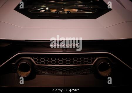 Milan, Italy - september 8 2021 - Lamborghini Aventador LP 70 -4 ultimae - Fuorisalone  design week Stock Photo - Alamy