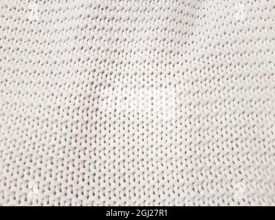 Natural knitted woolen cotton background Stock Photo