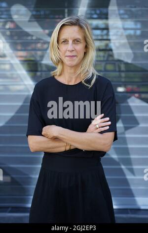 French film director Elsa Amiel poses during a portrait session. (Photo