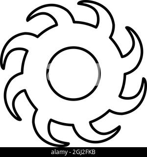 Vector Blackhole Outline Icon Design Stock Vector