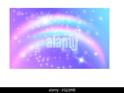 Rainbow holographic festive abstract background. Rainbow gradient. Vector illustration. Stock Vector