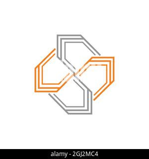 abstract home letter S logo icon flat vector concept graphic simple stylish design Stock Vector