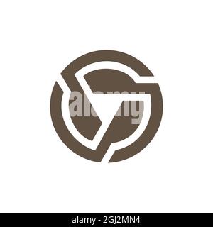 letter S steering wheel logo icon flat vector concept graphic simple stylish design Stock Vector