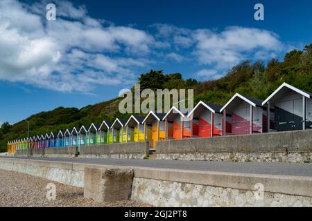 Beach huts Stock Photo