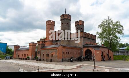 Fort Friedrichsburg was a fort in Königsberg, Germany. The only remnant of the former fort is the Friedrichsburg Gate in Kaliningrad, Russia. Stock Photo