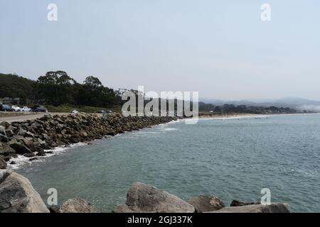 Half Moon Bay, HMB, California, USA, summer day, beautiful views, beach, nice weather Stock Photo