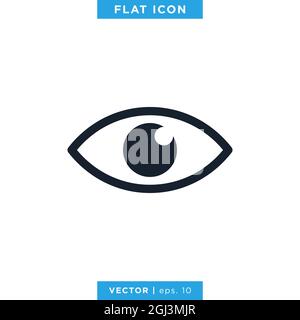 Eye Icon Vector Stock Illustration Design Template. Vector eps 10. Stock Vector