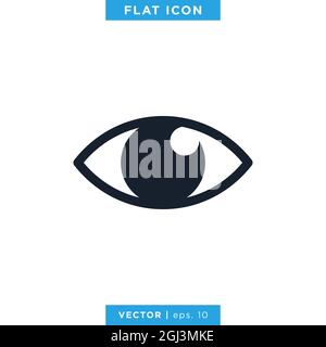Eye Icon Vector Stock Illustration Design Template. Vector eps 10. Stock Vector