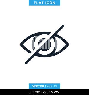 Eye Icon Vector Stock Illustration Design Template. Vector eps 10. Stock Vector