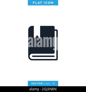 Bookmark icon vector stock illustration design template. Vector eps 10. Stock Vector
