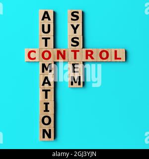 ACS, automation control system crossword concept Stock Photo