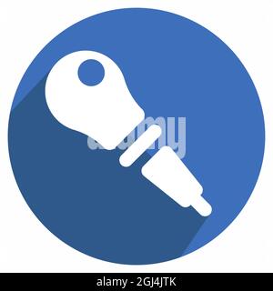 Icon Vector of Eyedropper - Long Shadow Style - Simple illustration, Editable stroke, Design template vector, Good for prints, posters, advertisements Stock Vector