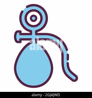 Icon Vector of Blood Pressure Monitor - Line Cut Style - Simple illustration, Editable stroke, Design template vector, Good for prints, posters, adver Stock Vector