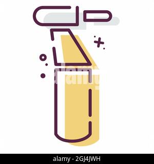 Icon Vector of Drill - MBE Style - Simple illustration, Editable stroke, Design template vector, Good for prints, posters, advertisements, announcemen Stock Vector