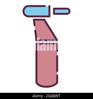 Icon Vector of Drill - Line Cut Style - Simple illustration, Editable stroke, Design template vector, Good for prints, posters, advertisements, announ Stock Vector