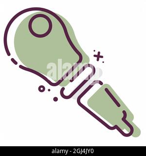 Icon Vector of Eyedropper - MBE Style - Simple illustration, Editable stroke, Design template vector, Good for prints, posters, advertisements, announ Stock Vector